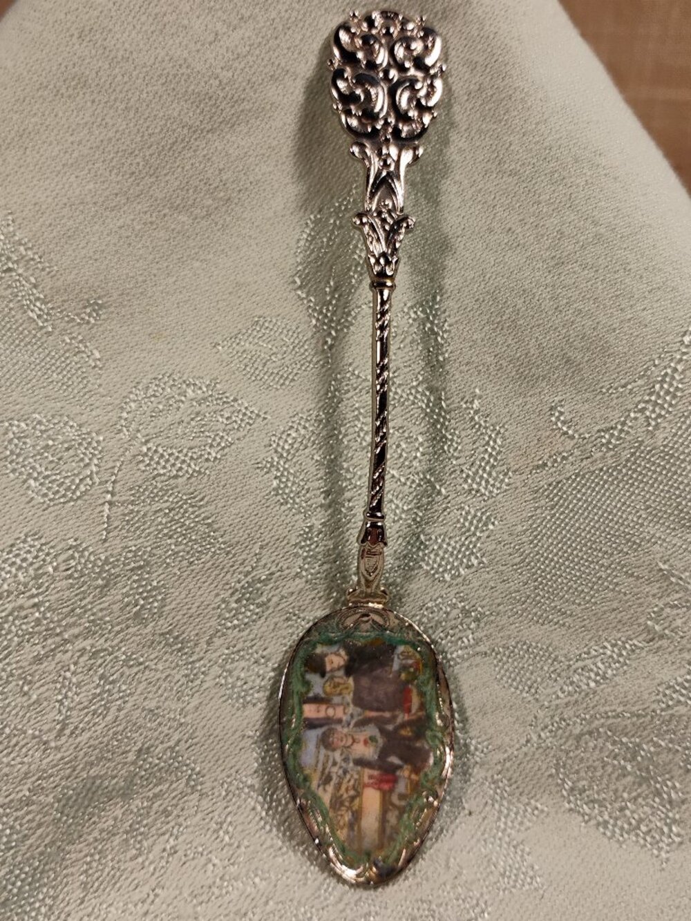 Vintage Spoon 'Merry Peasants' Unknown Artists by Klepa Arts Czech